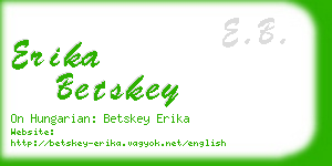 erika betskey business card